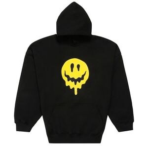 Balenciaga Black Sweater with Yellow Graphic